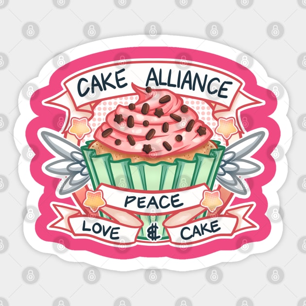 Cake Alliance Cupcake Edition Sticker by Vinniedraws